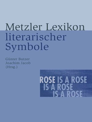 cover image of Metzler Lexikon literarischer Symbole
